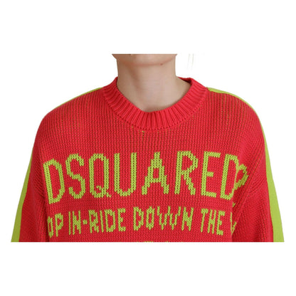 سترة صوفية محبوكة من القطن متعدد الألوان من Dsquared²