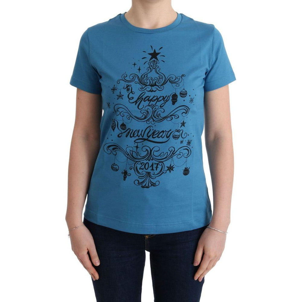 Dolce & Gabbana Blue Cotton 2017 Motive T-Shirt TUI10008-1