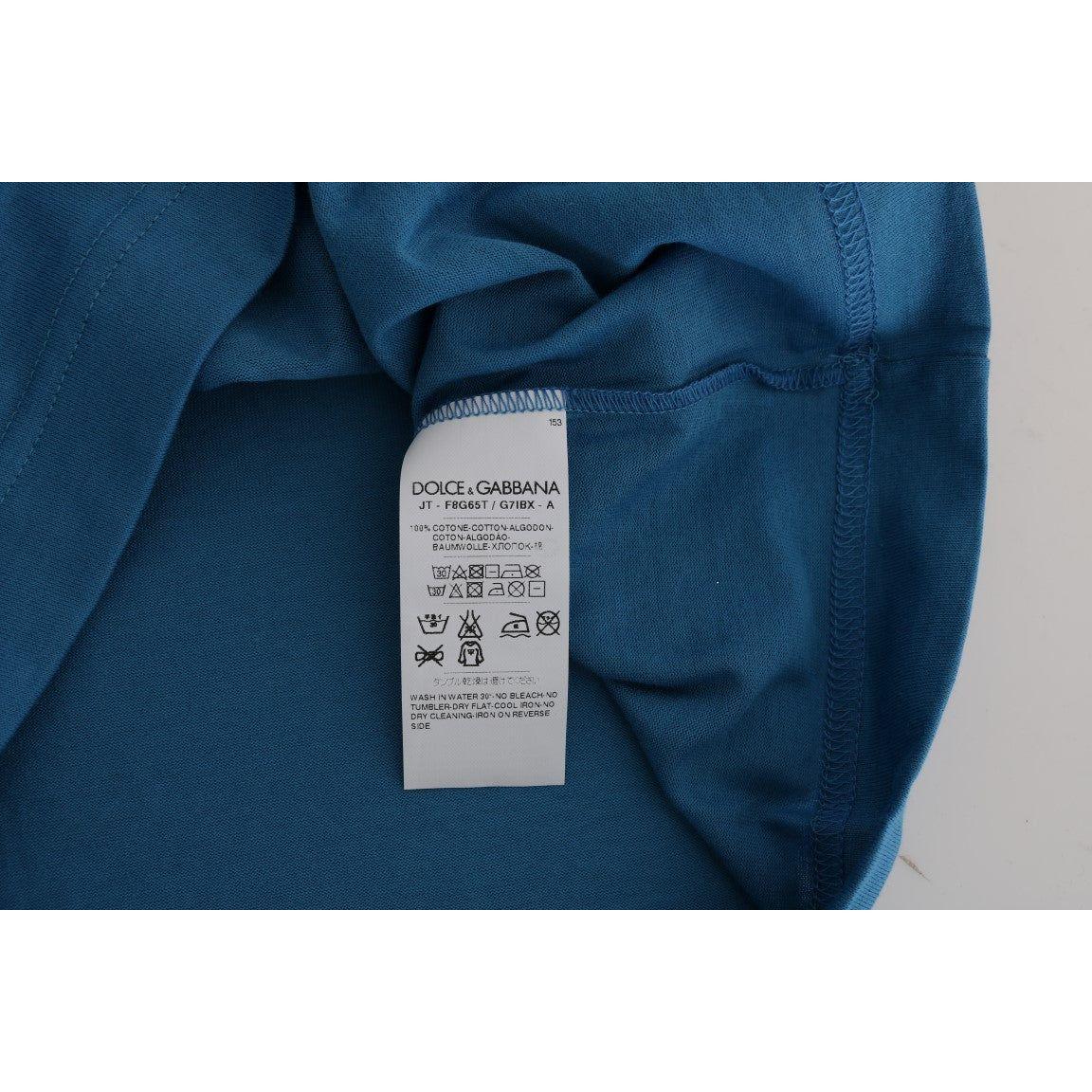 Dolce & Gabbana Blue Cotton 2017 Motive T-Shirt TUI10008-1