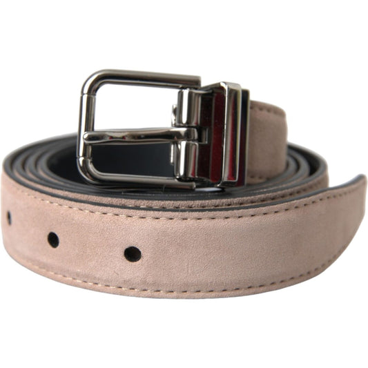 Dolce & Gabbana Beige Suede Leather Silver Buckle Belt Men 105 cm / 42 Inches,1728,67345645728,Accessories,Beige,Belts - Accessories,Belts - Men - Accessories,Dolce & Gabbana,Material: 100% Suede Leather,Men,Men - Accessories,New with tags,Regular Belts -