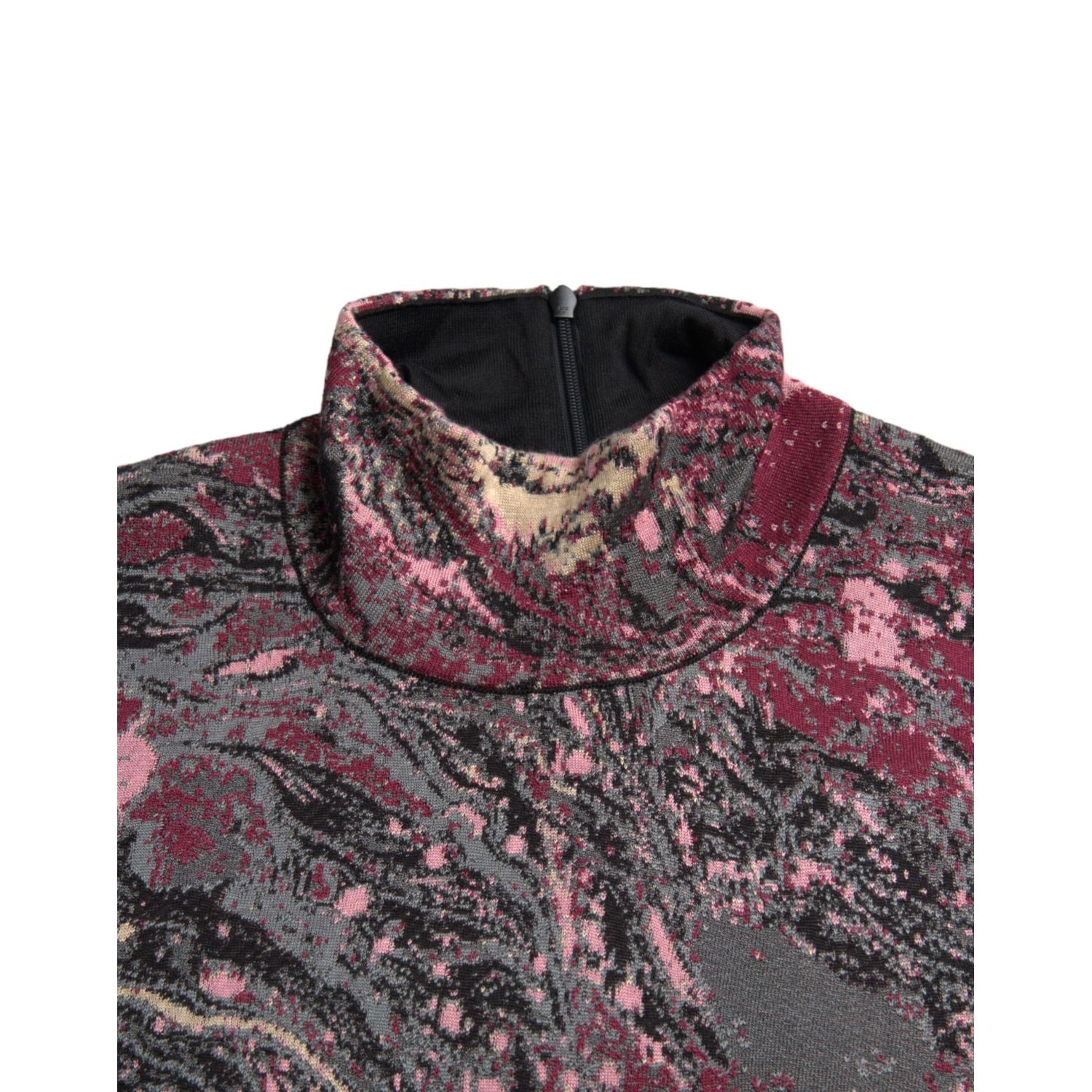 Dolce & Gabbana Multicolor Graphic Turtle Neck Men Sweater