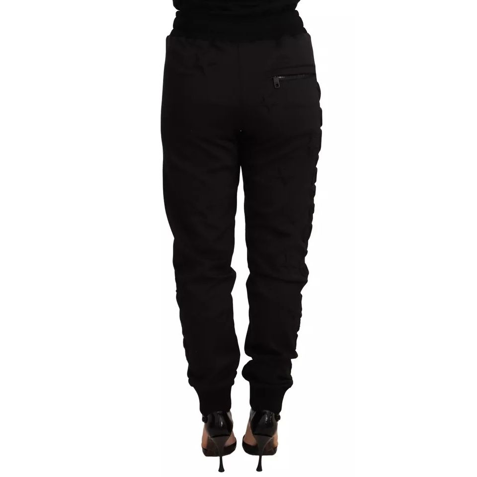 Dolce & Gabbana Black Jogger Women Polyester Pants