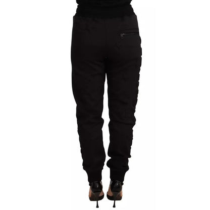 Dolce & Gabbana Black Jogger Women Polyester Pants