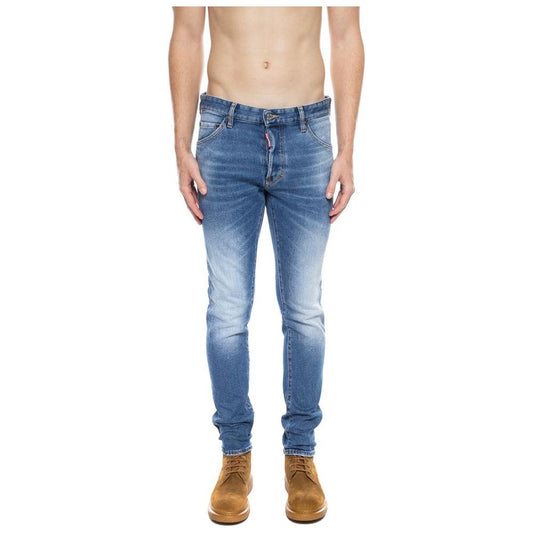Dsquared² Blue Cotton Men's Distressed Jean DS-4215-IT54 | XXL