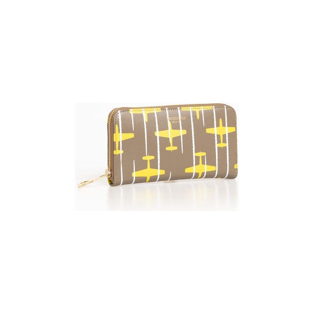 Trussardi Beige Leather Women Wallet