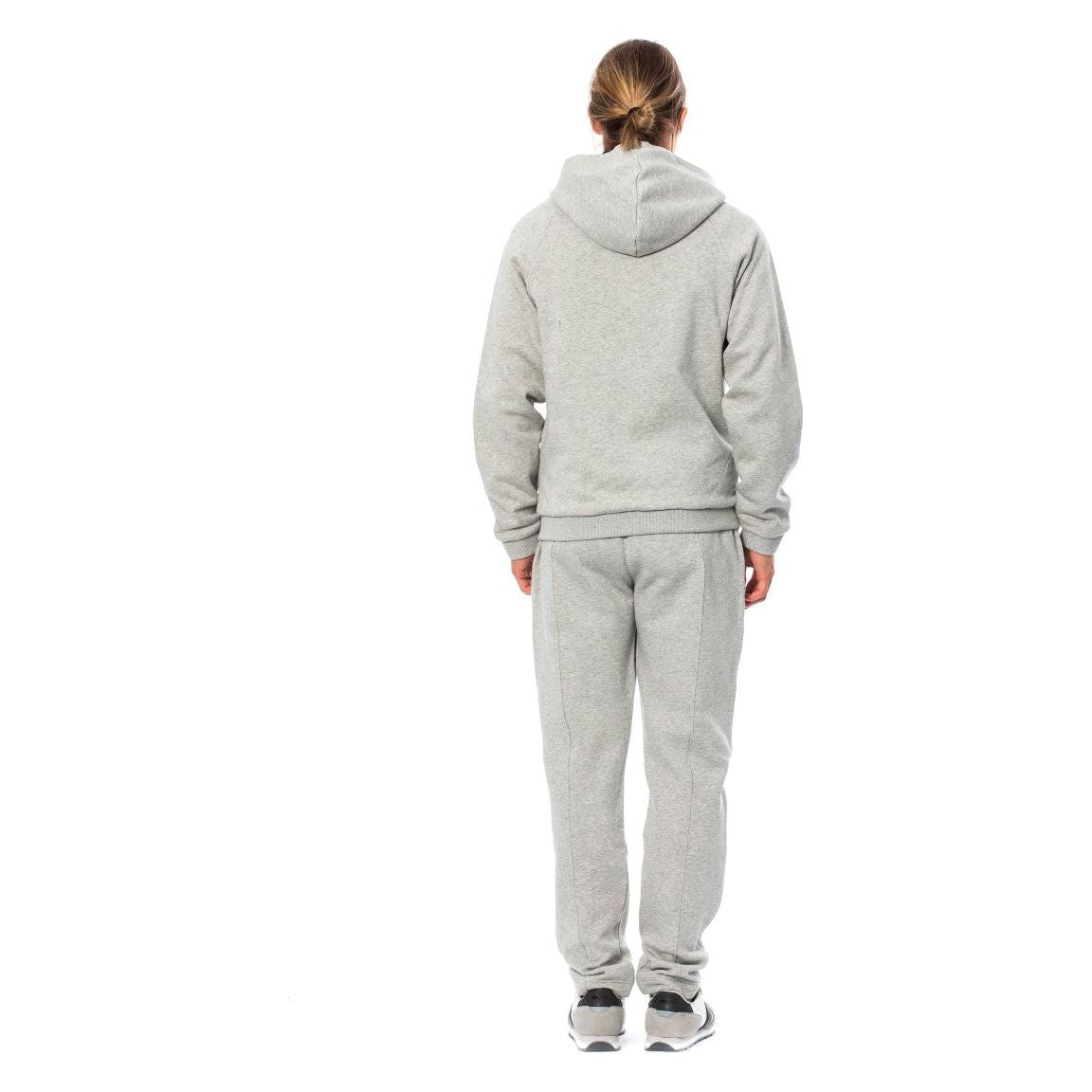 Billionaire Italian Couture Gray Cotton Hooded Sweatsuit Billionaire Italian Couture