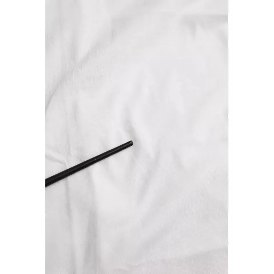 Balenciaga White Cotton Crew Neck Short Sleeves T-shirt