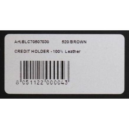 Billionaire Italian Couture Brown Leather Cardholder Wallet Billionaire Italian Couture