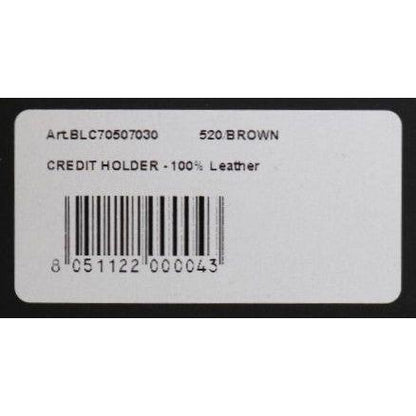 Billionaire Italian Couture Brown Leather Cardholder Wallet Billionaire Italian Couture