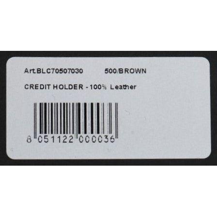 Billionaire Italian Couture Brown Leather Cardholder Wallet Billionaire Italian Couture