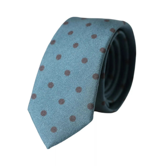Dolce & Gabbana Green Black Polka Dot Silk Adjustable Men Tie1728,67345645728,Accessories,Dolce & Gabbana,Green,Material: 100% Silk,Men,Men - Accessories,New with tags,Ties & Bowties - Men - Accessories,Ties - Ties and Formal Accessories - Accessories,Tie