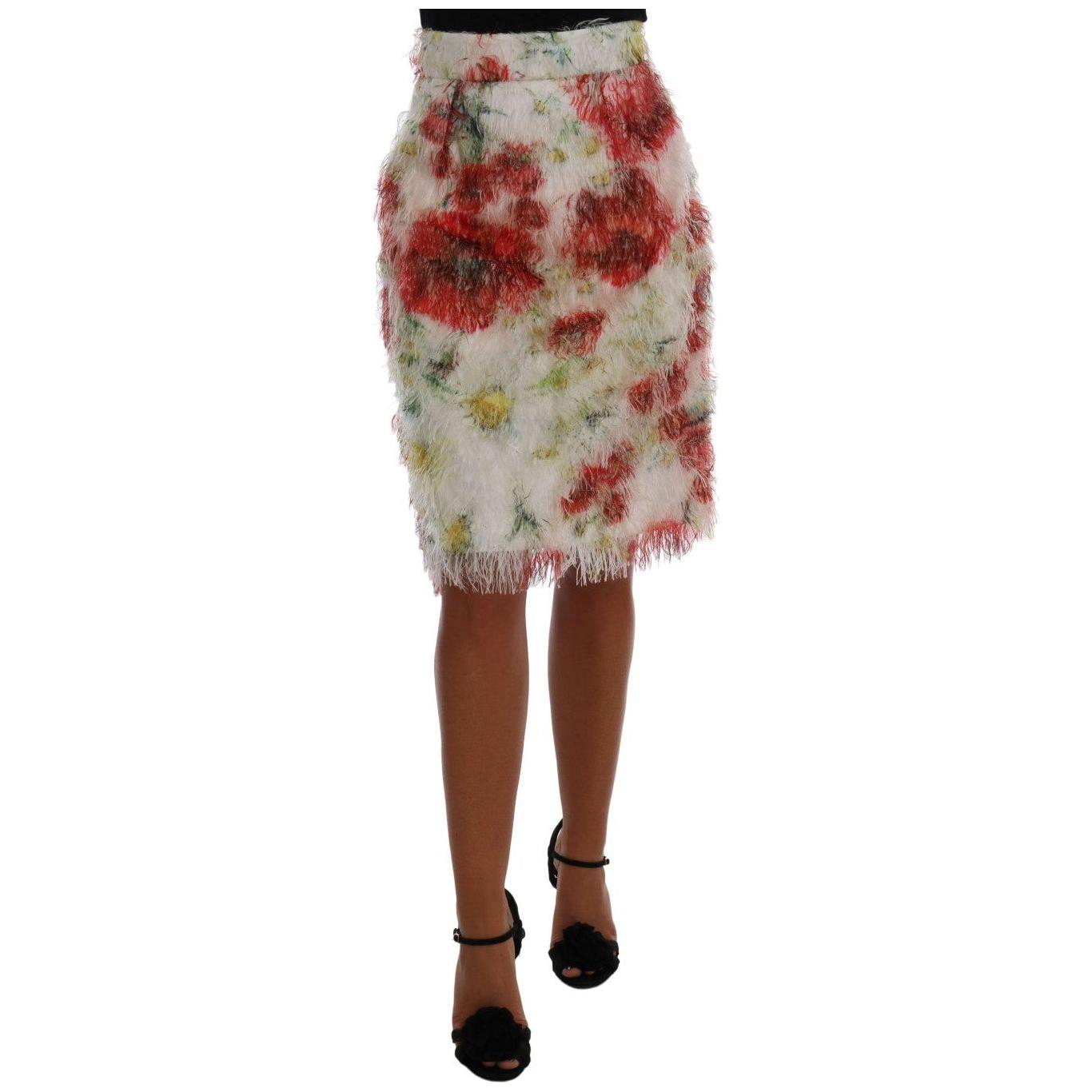 Dolce & Gabbana Floral Patterned Pencil Straight Skirt Dolce & Gabbana