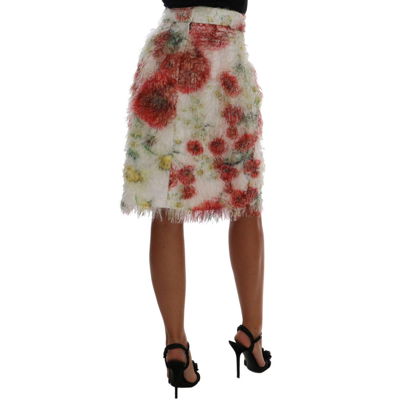 Dolce & Gabbana Floral Patterned Pencil Straight Skirt Dolce & Gabbana