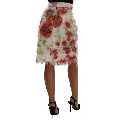 Dolce & Gabbana Floral Patterned Pencil Straight Skirt Dolce & Gabbana