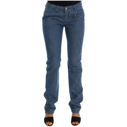 Costume National Blue Wash Cotton Slim Denim Jeans SIG30124-1