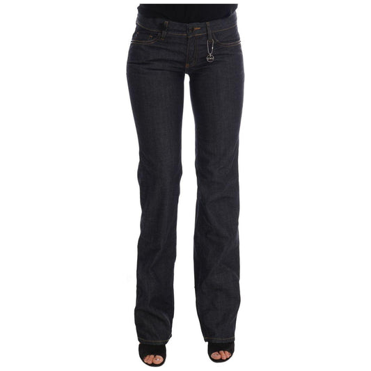 Costume National Dark Blue Cotton Classic Fit Jeans SIG30133-1