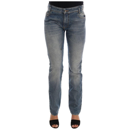 Costume National Blue Cotton Stretch Denim Jeans SIG30136-1
