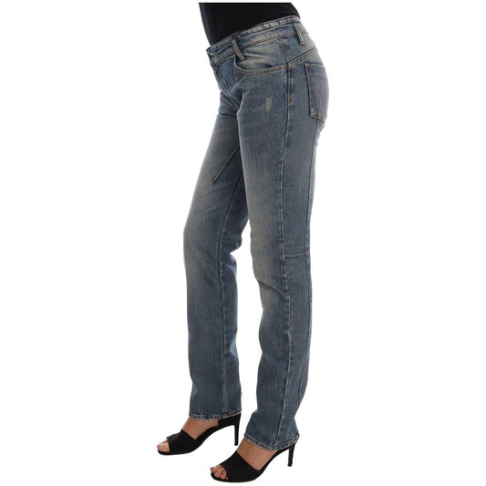 Costume National Blue Cotton Stretch Denim Jeans SIG30136-1