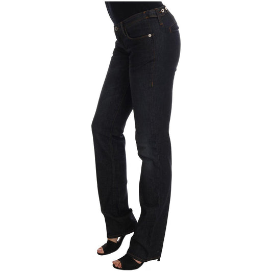 Costume National Dark Blue Cotton Slim Fit Jeans SIG30137-1