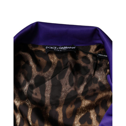 Dolce & Gabbana Purple YEAR OF THE PIG Full Zip Bomber Jacket