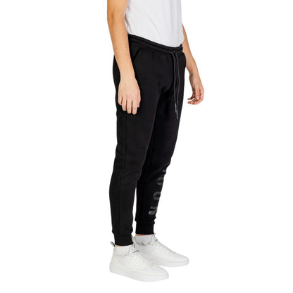 Icon Black Cotton Joggers (Workout Pants)
