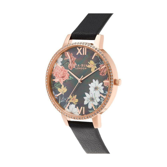 Olivia Burton Black Artificial Leather Watch OBOB16BF31AC
