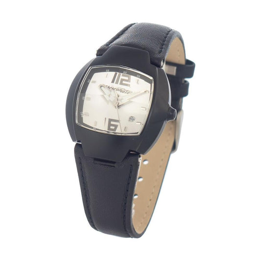 Chronotech Black Leather Watch CHCT7305L05AC