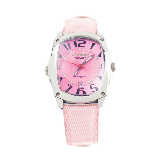 Chronotech Multicolor Leather Dress Watch