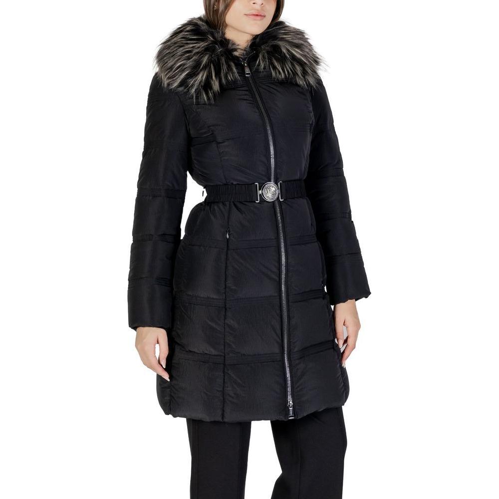 Guess Black Polyester Jackets & Coat GU-14698800009-IT40|S