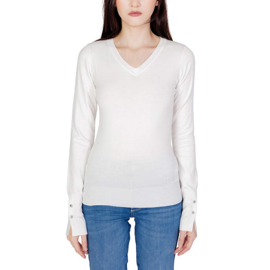 Guess White Cotton Sweatshirt 1728,71956299936,Clothing,Guess,IT40|S,IT42|M,IT44|L,New with tags,Sweaters - Clothing,Sweatshirts - Sweaters - Clothing,White,Women,XL