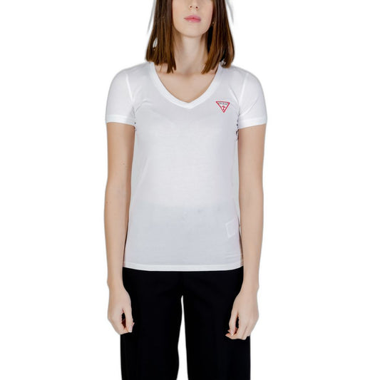 Guess White Cotton T-Shirt 1728,71956299936,Clothing,Guess,IT38|XS,IT40|S,IT42|M,IT44|L,New with tags,T-Shirts - Clothing,T-Shirts - T-Shirts - Clothing,White,Women,XL