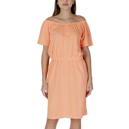 B.Young Orange Cotton Short Dress 1728,71956299936,B.Young,Clothing,Dresses - Clothing,Dresses - Women - Clothing,IT38|XS,IT40|S,IT42|M,IT44|L,New with tags,Orange,Short - Dresses - Clothing,Women,Women - Clothing