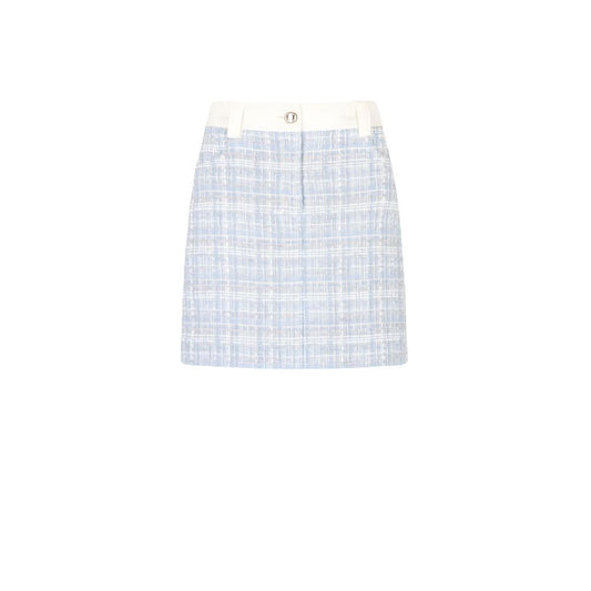 Morgan De Toi Blue Polyester Mini Skirt Morgan De Toi