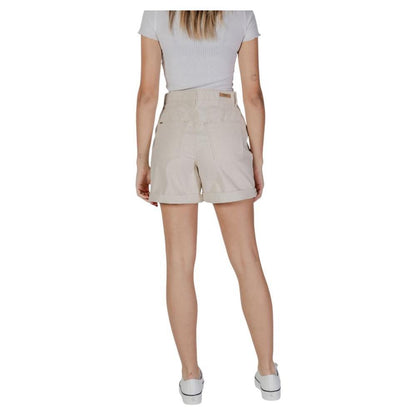 B.Young Beige Cotton Shorts