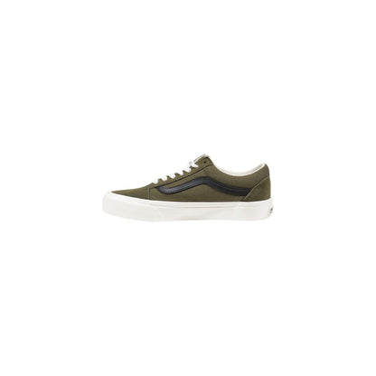 Vans Green Leather Low Top Sneakers