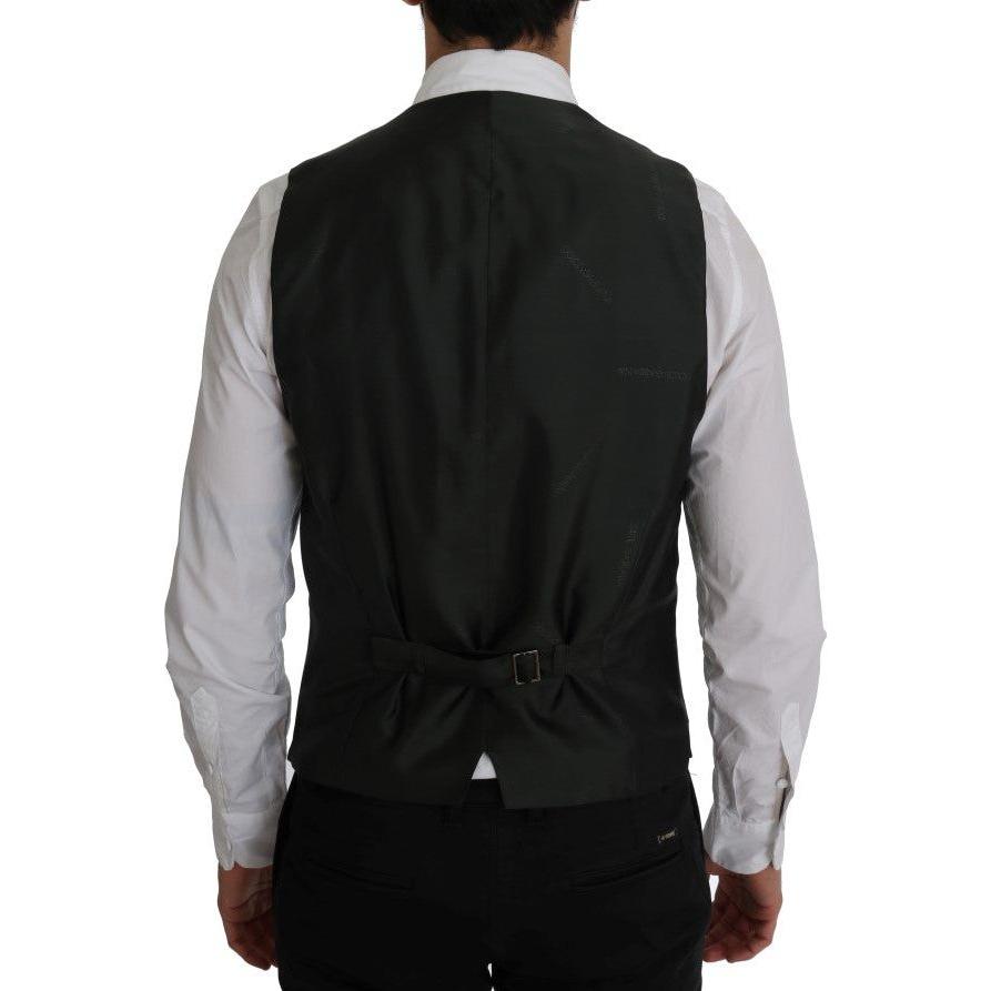 Dolce & Gabbana Black STAFF Cotton Striped Vest Dolce & Gabbana