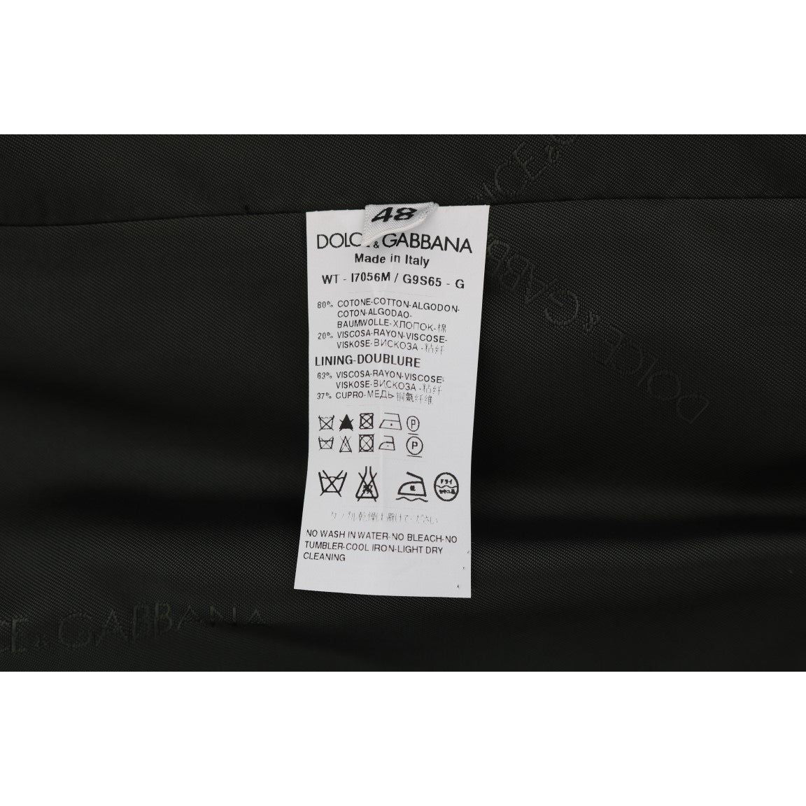 Dolce & Gabbana Black STAFF Cotton Striped Vest Dolce & Gabbana