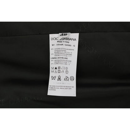 Dolce & Gabbana Black STAFF Cotton Striped Vest Dolce & Gabbana