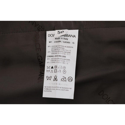 Dolce & Gabbana Gray STAFF Cotton Striped Vest Dolce & Gabbana