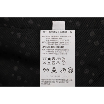 Dolce & Gabbana Gray STAFF Cotton Striped Vest Dolce & Gabbana