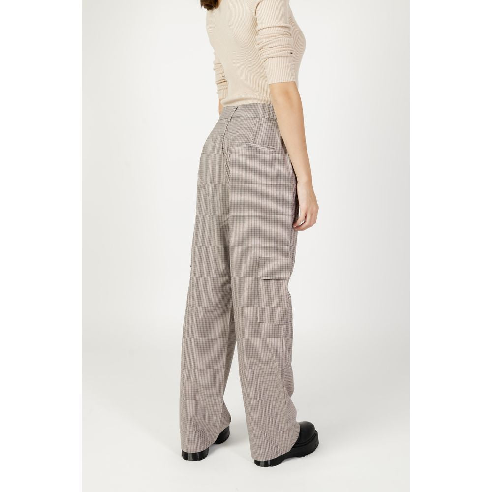 Only Beige Polyester Cargo Pants