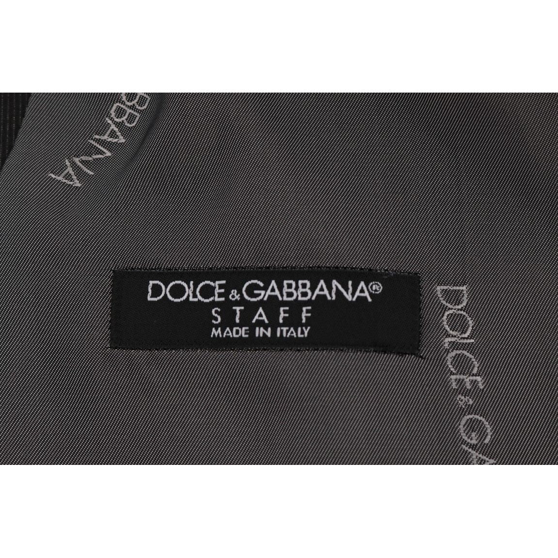 Dolce & Gabbana Gray STAFF Cotton Rayon Vest Dolce & Gabbana