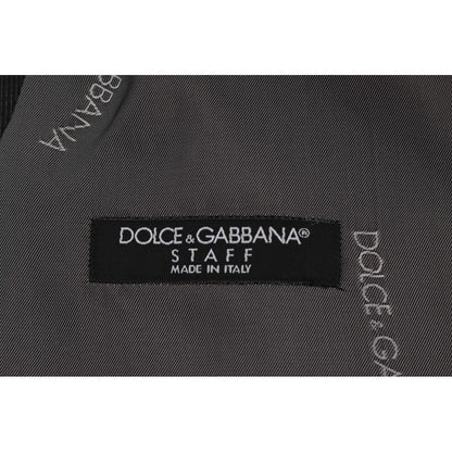 Dolce & Gabbana Gray STAFF Cotton Rayon Vest Dolce & Gabbana