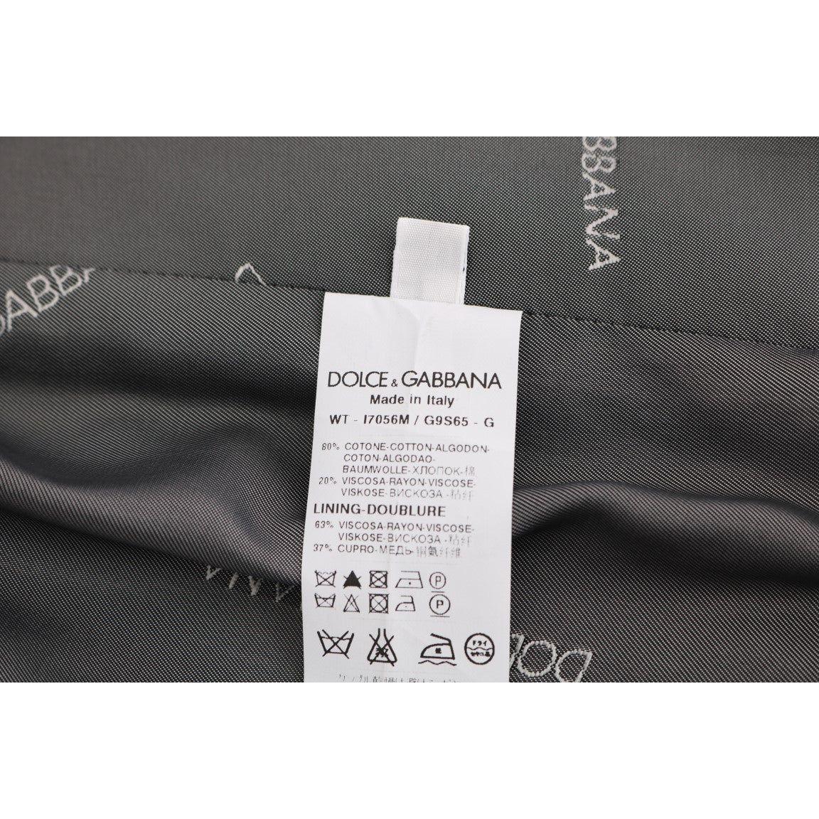Dolce & Gabbana Gray STAFF Cotton Rayon Vest Dolce & Gabbana