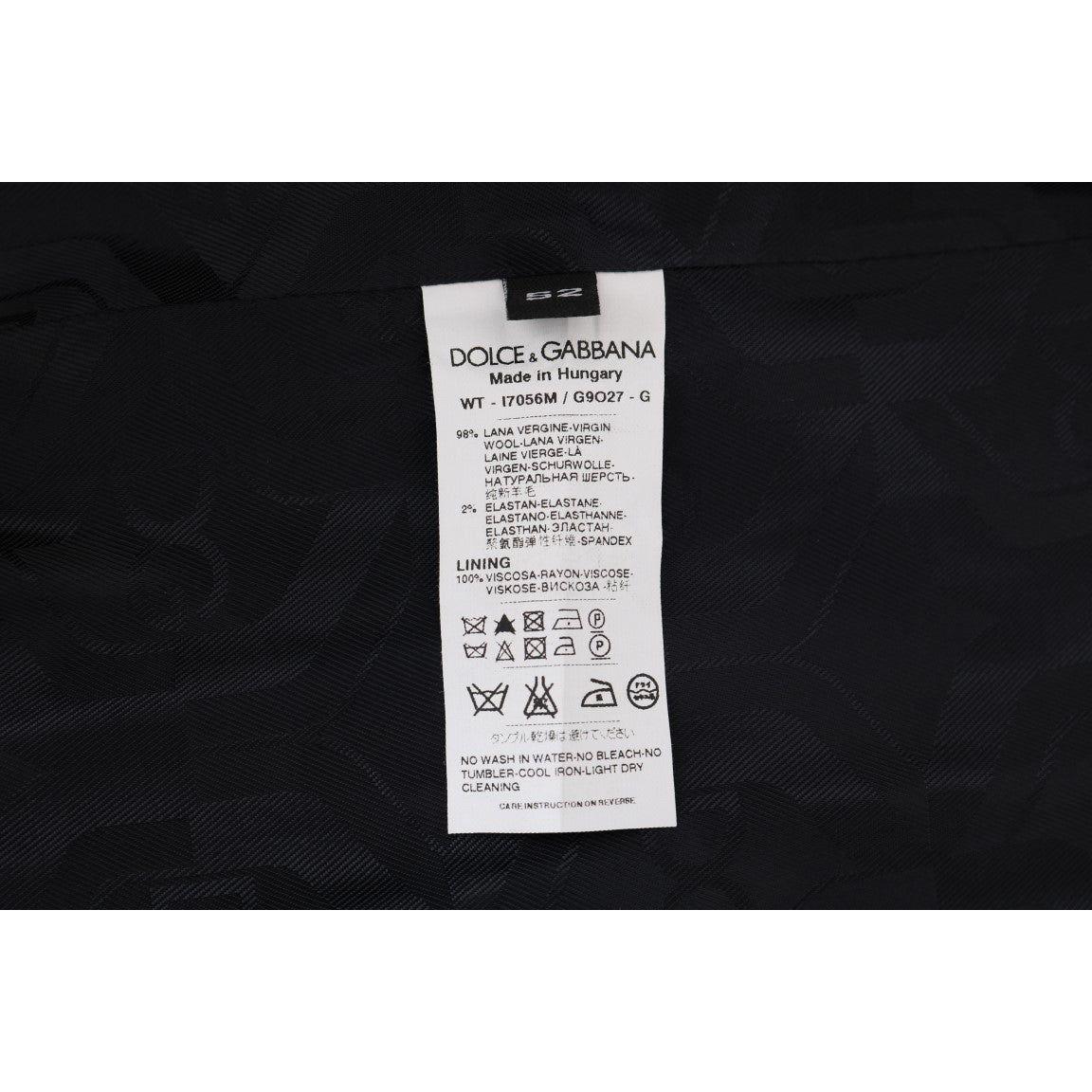 Dolce & Gabbana Gray Wool Stretch Vest Dolce & Gabbana