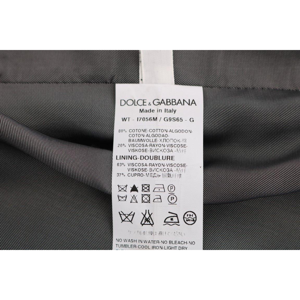 Dolce & Gabbana Black STAFF Cotton Rayon Vest Dolce & Gabbana