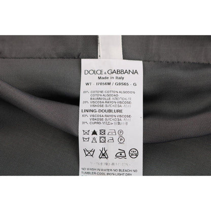 Dolce & Gabbana Black STAFF Cotton Rayon Vest Dolce & Gabbana