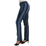 Dolce & Gabbana Blue GIRLY Striped Cotton Jeans BYX1206-5