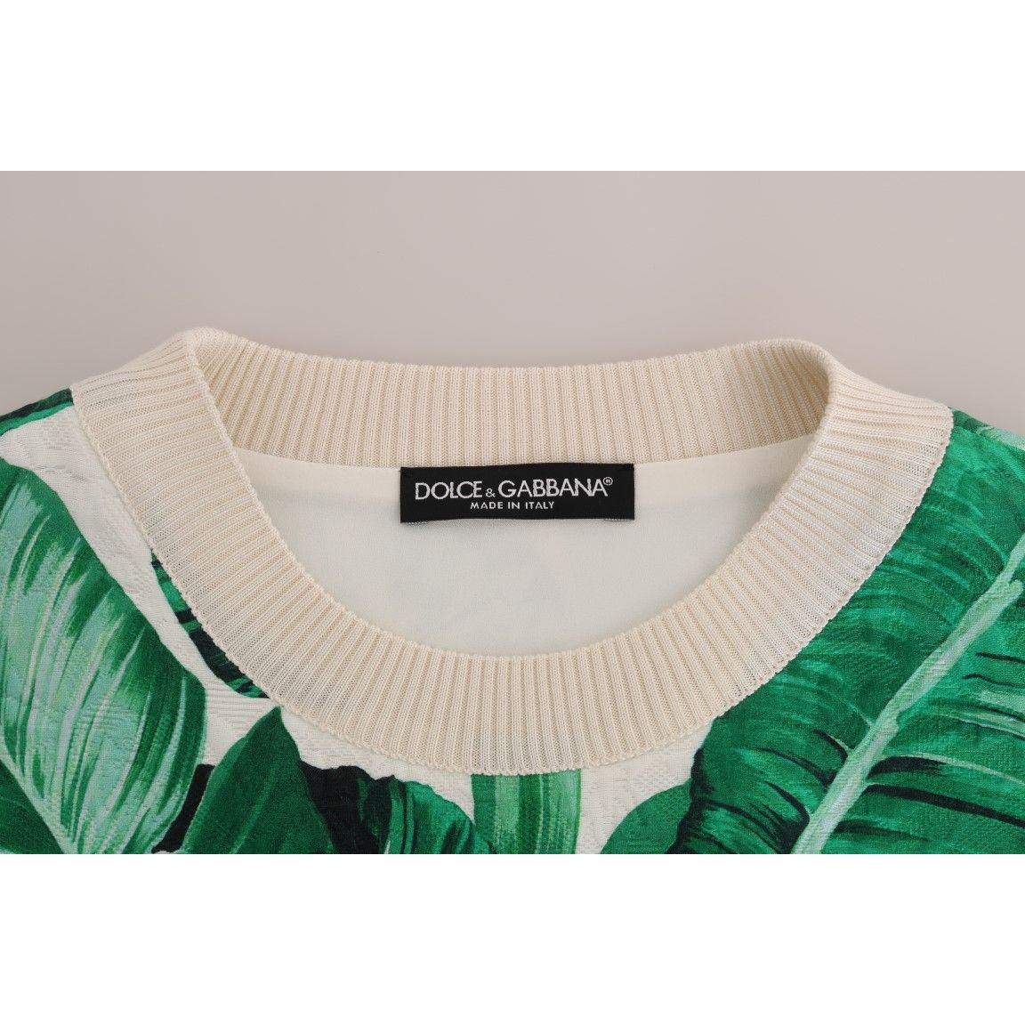 Dolce & Gabbana Pineapple Banana Sequins Crewneck Sweater