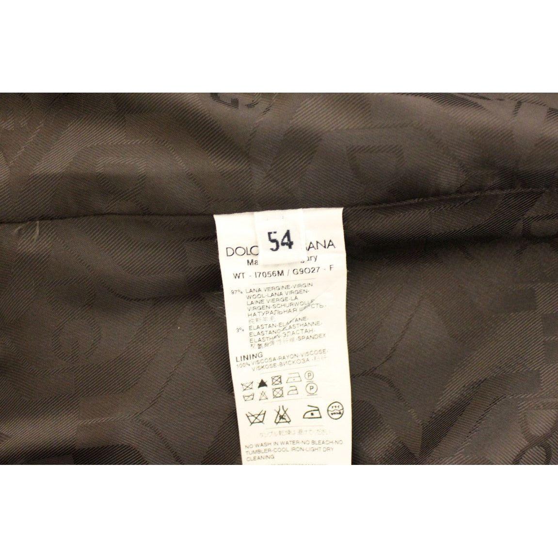 Dolce & Gabbana Brown Striped Stretch Dress Vest Dolce & Gabbana